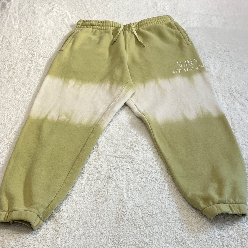 Vans Men’s Olive and Beige Joggers
